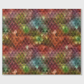 Rainbow Dragon Scales Cadeaupapier (Vlak)