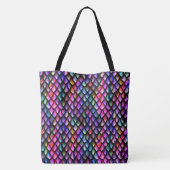 Rainbow Dragon Scales Canvas tas (Achterkant)