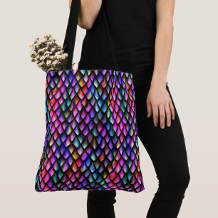 Rainbow Dragon Scales Canvas tas