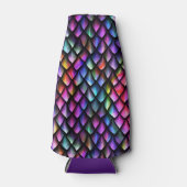 Rainbow Dragon Scales Cozy Flesjeskoeler (Voorkant)