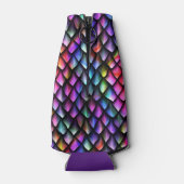 Rainbow Dragon Scales Cozy Flesjeskoeler (Achterkant)