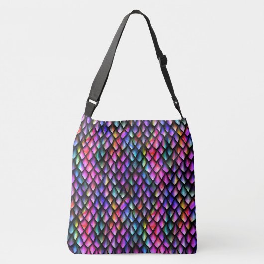 Rainbow Dragon Scales Cross-body Bag Crossbody Tas (Achterkant)