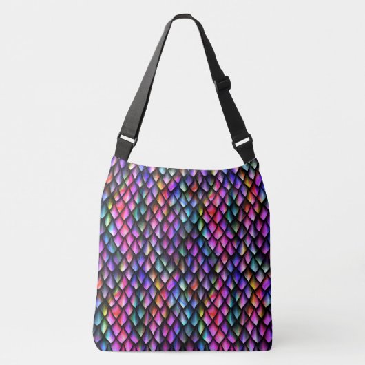 Rainbow Dragon Scales Cross-body Bag Crossbody Tas (Voorkant)