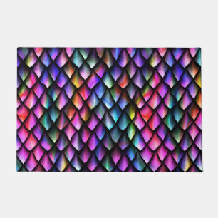 Rainbow Dragon Scales Doormat Deurmat
