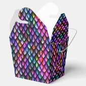 Rainbow Dragon Scales Favor Box Bedankdoosjes (Geopend)