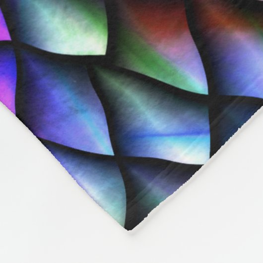 Rainbow Dragon Scales Fleece Blanket (Hoek)