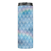 Rainbow Dragon Scales Gemstone Monogram Thermosbeker (Achterkant)