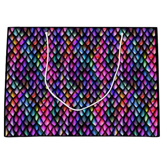 Rainbow Dragon Scales Gift Bags Groot Cadeauzakje (Voorkant)