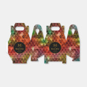 Rainbow Dragon Scales Gouden Verjaardag Dank u Bedankdoosjes (Uitgevouwen)