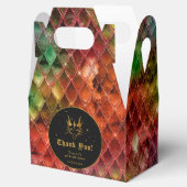 Rainbow Dragon Scales Gouden Verjaardag Dank u Bedankdoosjes (Geopend)