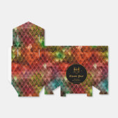 Rainbow Dragon Scales Gouden Verjaardag Dank u Bedankdoosjes (Uitgevouwen)