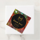 Rainbow Dragon Scales Gouden Verjaardag Dank u Bedankjes Labels (In situ)