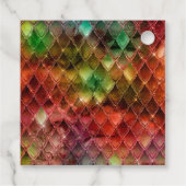 Rainbow Dragon Scales Gouden Verjaardag Dank u Bedankjes Labels (Achterkant)