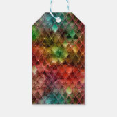 Rainbow Dragon Scales Gouden Verjaardag Dank u Cadeaulabel (Achterkant)