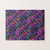 Rainbow Dragon Scales Jigzaag Puzzle Legpuzzel (Horizontaal)