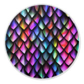 Rainbow Dragon Scales Knob Keramische Knop (Voorkant)