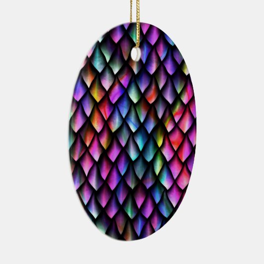 Rainbow Dragon Scales Ornament (Rechts)