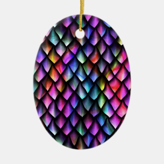 Rainbow Dragon Scales Ornament (Voorkant)