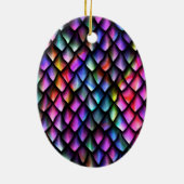 Rainbow Dragon Scales Ornament (Achterkant)