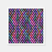 Rainbow Dragon Scales Paper Napkins Servet (Voorkant)
