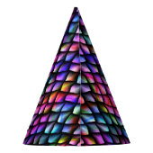 Rainbow Dragon Scales Party Pet Feesthoedjes (Achterkant)