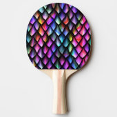 Rainbow Dragon Scales Ping Pong Paddle Tafeltennisbatje (Achterkant)