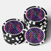 Rainbow Dragon Scales Poker Chip (Opstapeling)