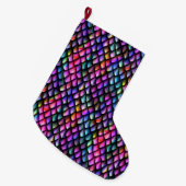 Rainbow Dragon Scales Stocking Grote Kerstsok (Voorkant (Hangend))