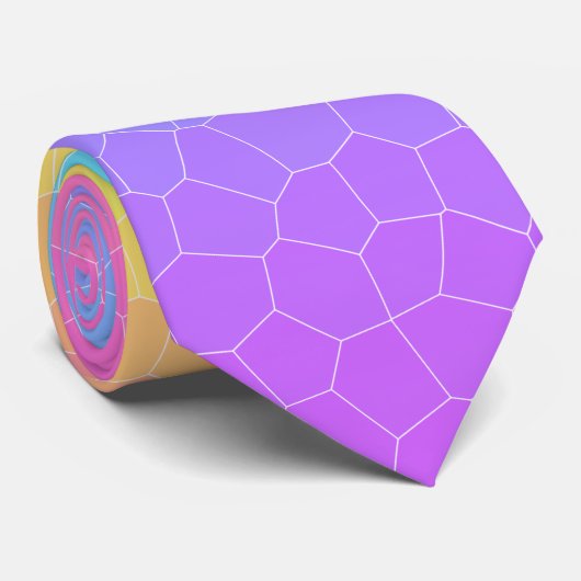 Rainbow Dragon Scales Stropdas (Opgerold)