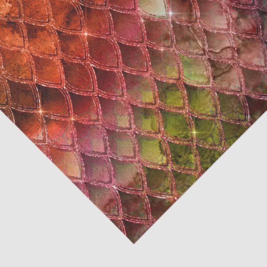 Rainbow Dragon Scales Tissuepapier (Detail)