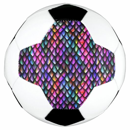 Rainbow Dragon Scales Voetbal (Voorkant)