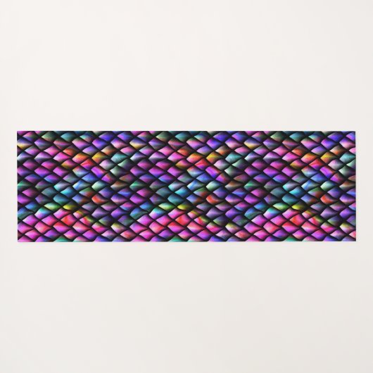 Rainbow Dragon Scales Yoga Mat (Achterkant (horizontaal))