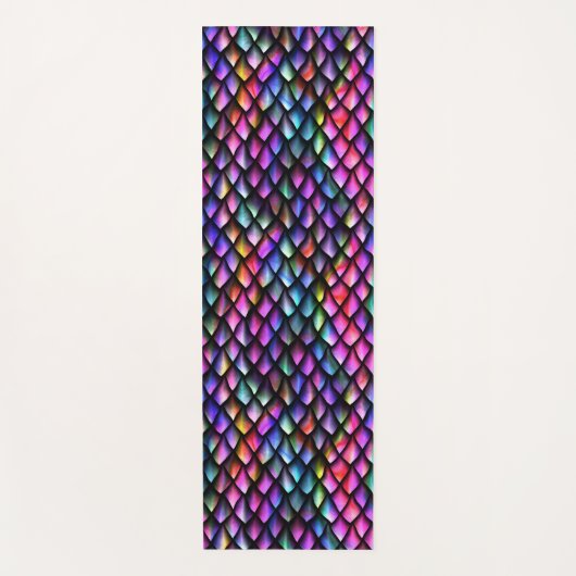 Rainbow Dragon Scales Yoga Mat (Voorkant)