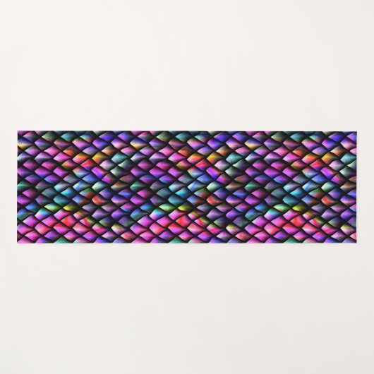 Rainbow Dragon Scales Yoga Mat (Voorkant (horizontaal))