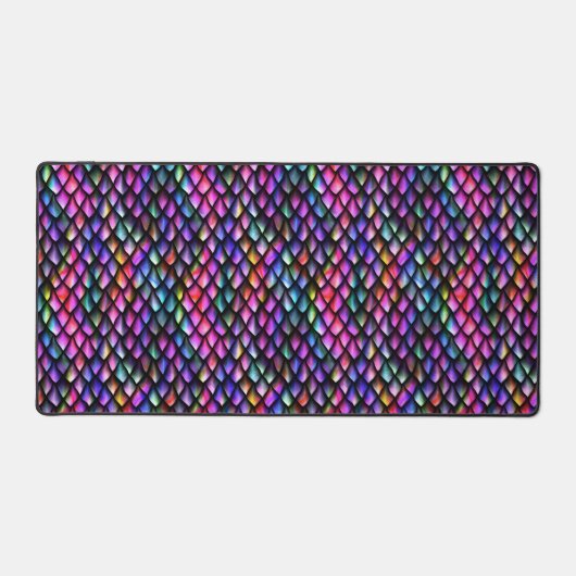 Rainbow Dragon Schalen Desk Mat (Voorkant)