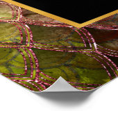 Rainbow Dragon Schalen Gouden Verjaardagsfeestje W Poster (Hoek)