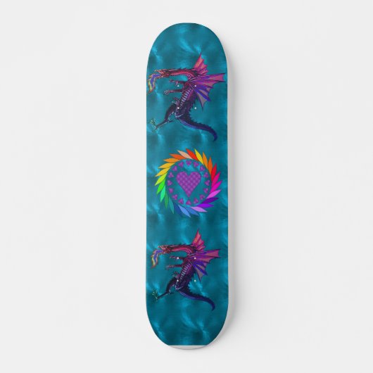 Rainbow Dragon Skateboard (Voorkant)