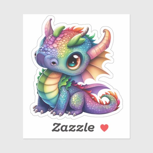 Rainbow Dragon Sticker (Vel)