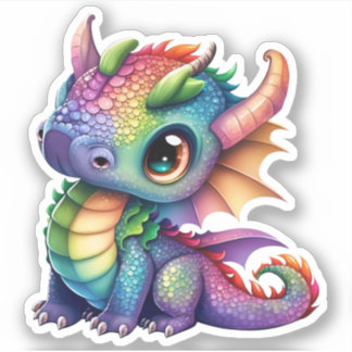 Rainbow Dragon Sticker