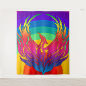 Rainbow Dragon Tapestry Wandkleed (Voorkant)