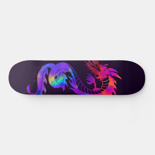 Rainbow Dragon Tattoo Persoonlijk Skateboard (Horizontaal)
