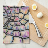 Rainbow Dragon Theedoek (Quarter Fold)