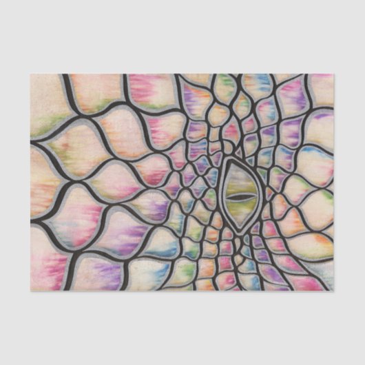 Rainbow Dragon Tissuepapier (Voorkant)