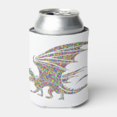 Rainbow Dragon Tribal Tattoo Idea Cadeo Blikjeskoeler (Blikje Voorkant)