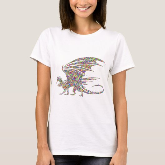 Rainbow Dragon Tribal Tattoo Idea Cadeo T-shirt (Voorkant)
