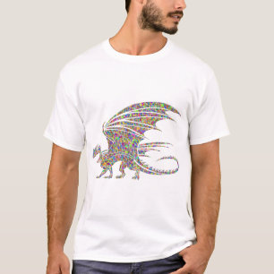 Rainbow Dragon Tribal Tattoo Idea Cadeo T-shirt