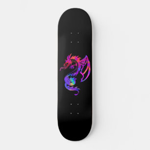 Rainbow Dragon Tribal Tattoo Persoonlijk Skateboard