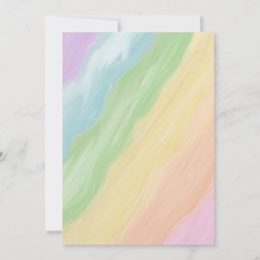 Rainbow Dragon Uitnodiging (Achterkant)