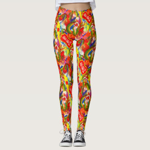 Rainbow Dragon Yoga Pants Runing Leggings