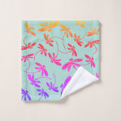 Rainbow Dragonflies Bad Handdoek (Wasdoekje)